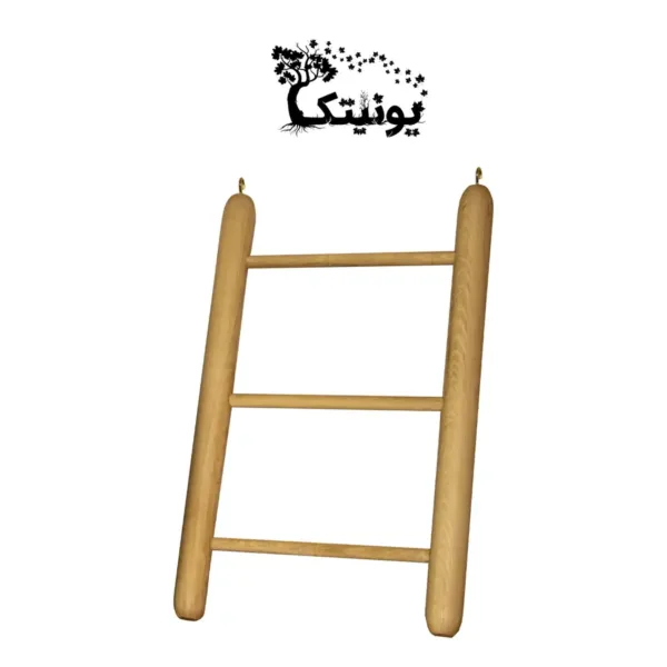 Wooden Mini Countertop Ladder 92 3 c آویز حوله آشپزخانه یونیتک مدل نردبانی 92