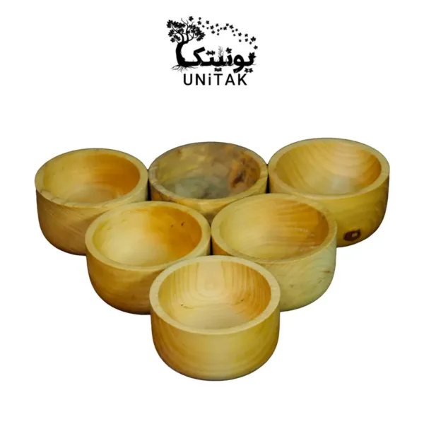 small wooden bowl 33 2 c کاسه چوبی پذیرایی یونیتک کد 33