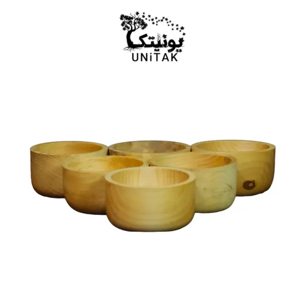 small wooden bowl 33 3 c کاسه چوبی پذیرایی یونیتک کد 33