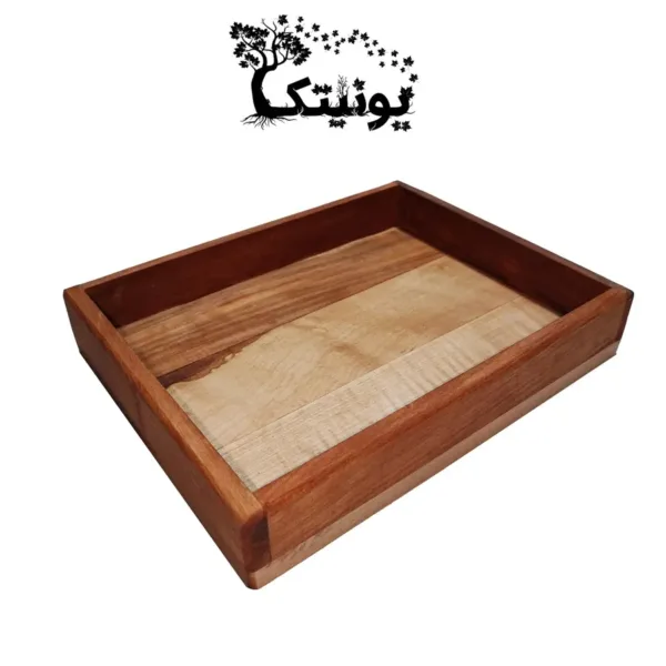 wooden tray diana 96 2 C c سینی چوبی کافه یونیتک مدل دایانا کد 96