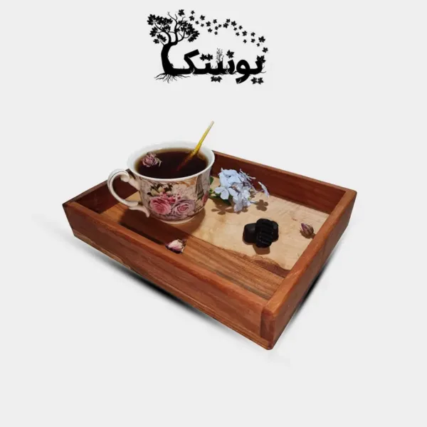 wooden tray diana 96 5 C c سینی چوبی کافه یونیتک مدل دایانا کد 96