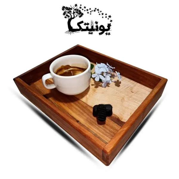 wooden tray diana 96 6 C c سینی چوبی کافه یونیتک مدل دایانا کد 96