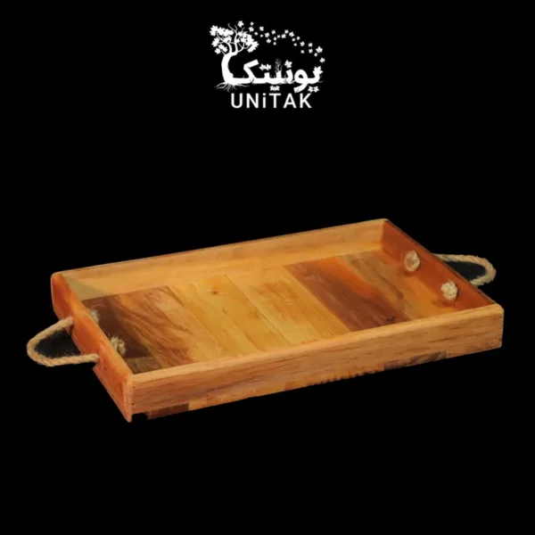 wooden tray rasta 86 3 c سینی چوبی یونیتک مدل رستا 86 سینی پذیرایی چوبی