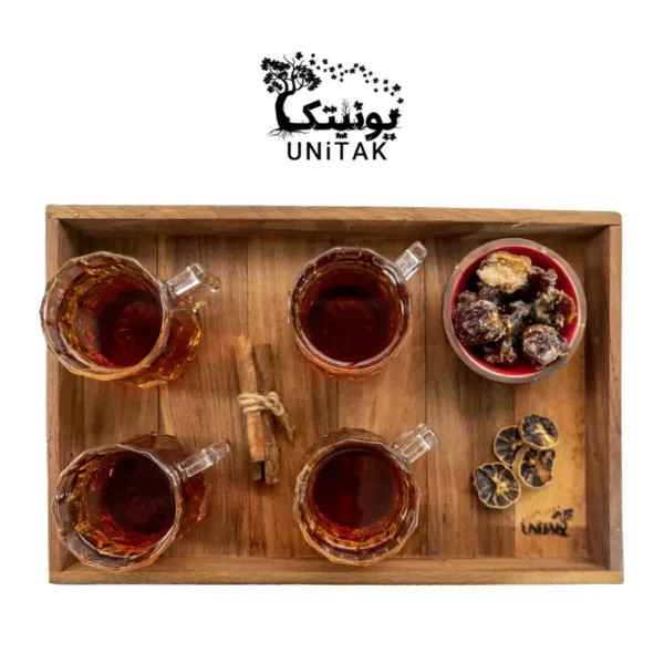 wooden tray rasta 86 7 c سینی چوبی یونیتک مدل رستا 86 سینی پذیرایی چوبی