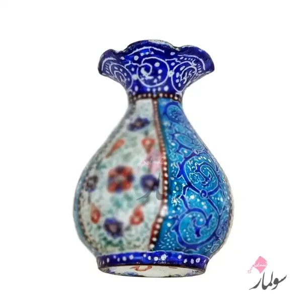 minakari vase artemis 03 c گلدان مینا کوچک مدل آرتمیس