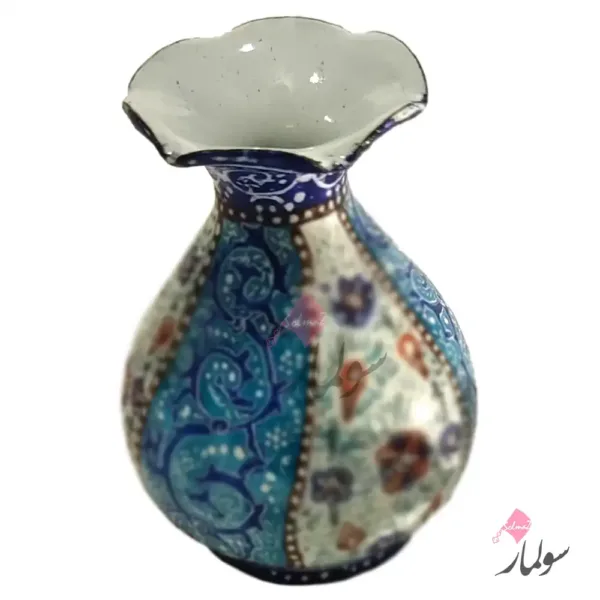 minakari vase artemis 04 c گلدان مینا کوچک مدل آرتمیس